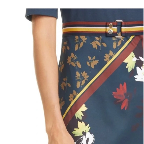 Ted Baker Madiiy Savanna Dress Bodycon Mixed Print - Picture 8 of 8